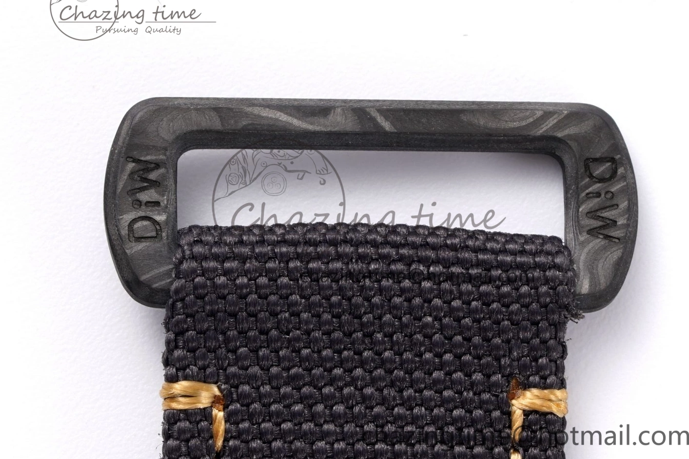 and Daytona Bezel Edition A7750 Black Gold DIWF Nylon Case DIW Carbon Black on Strap Dial 0117